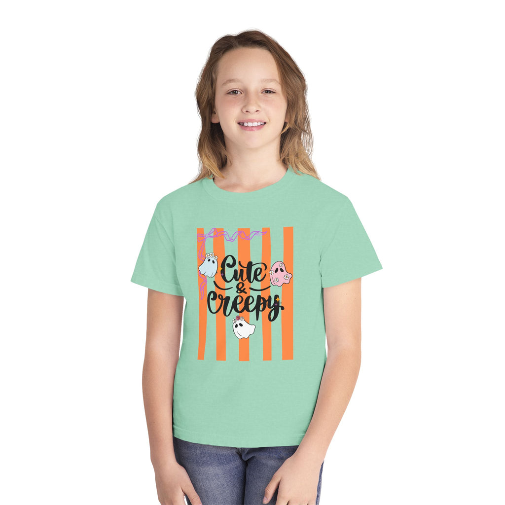 Cute & Creepy Ghosts Youth Tee — Kids Halloween Graphic Shirt