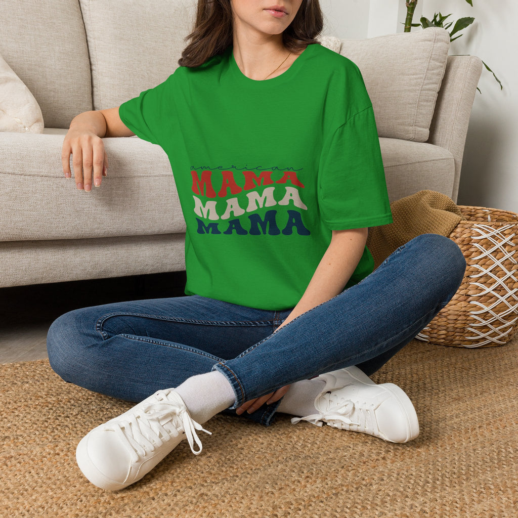 Mama Retro Tee — "American Mama" Graphic T-Shirt