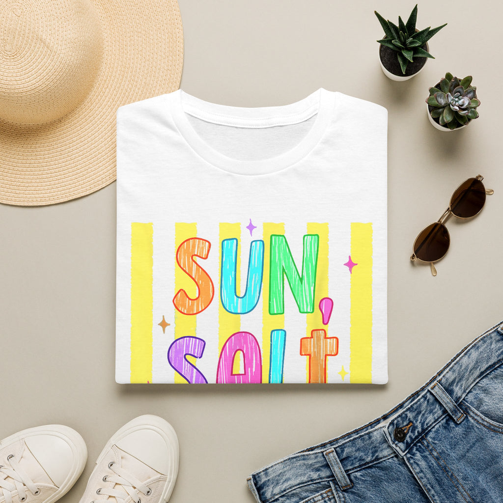 Sun, Salt & Sand T-Shirt — Vibrant Beach Vibes Tee