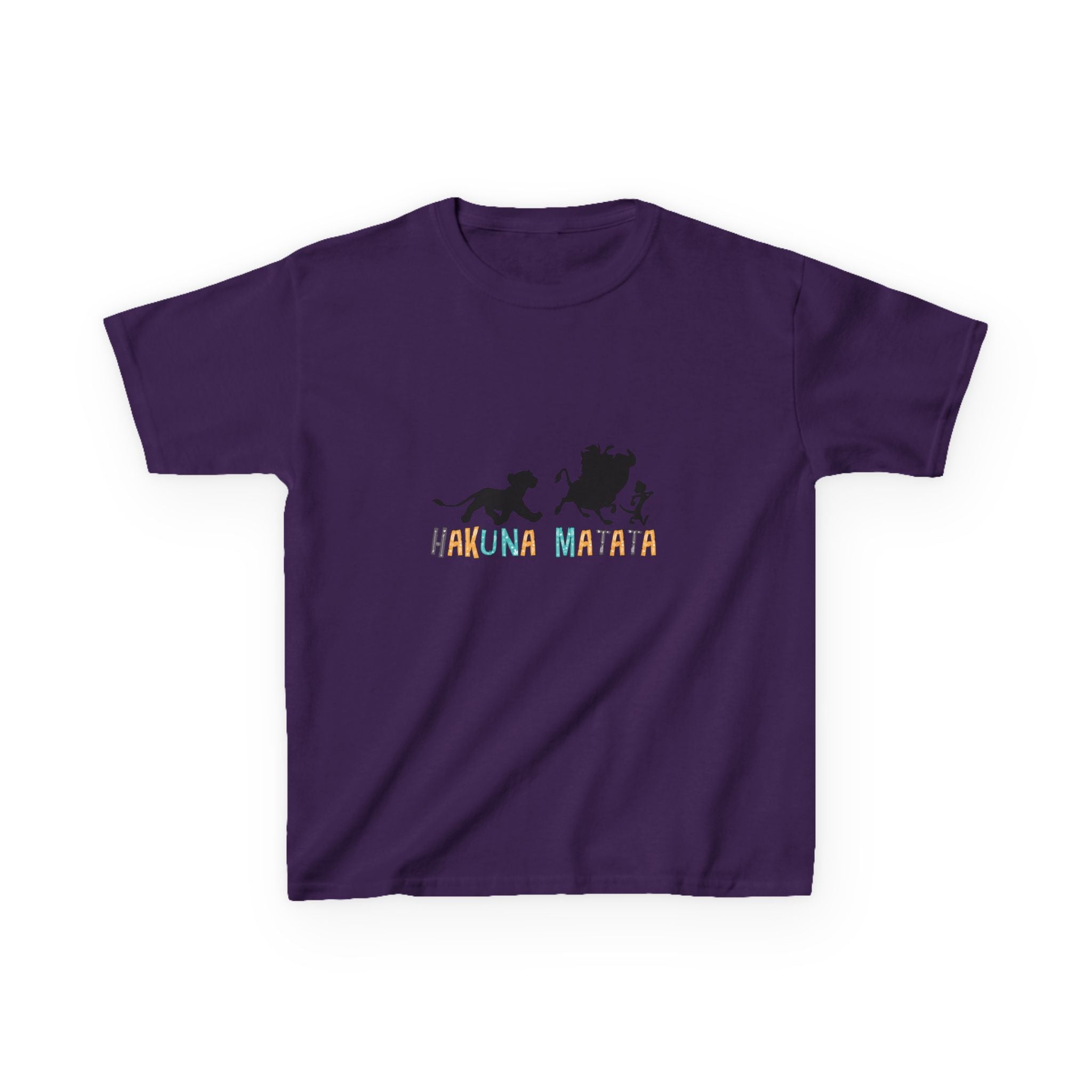 Kids Tee — 'Hakuna Matata' Silhouette Lion King Design