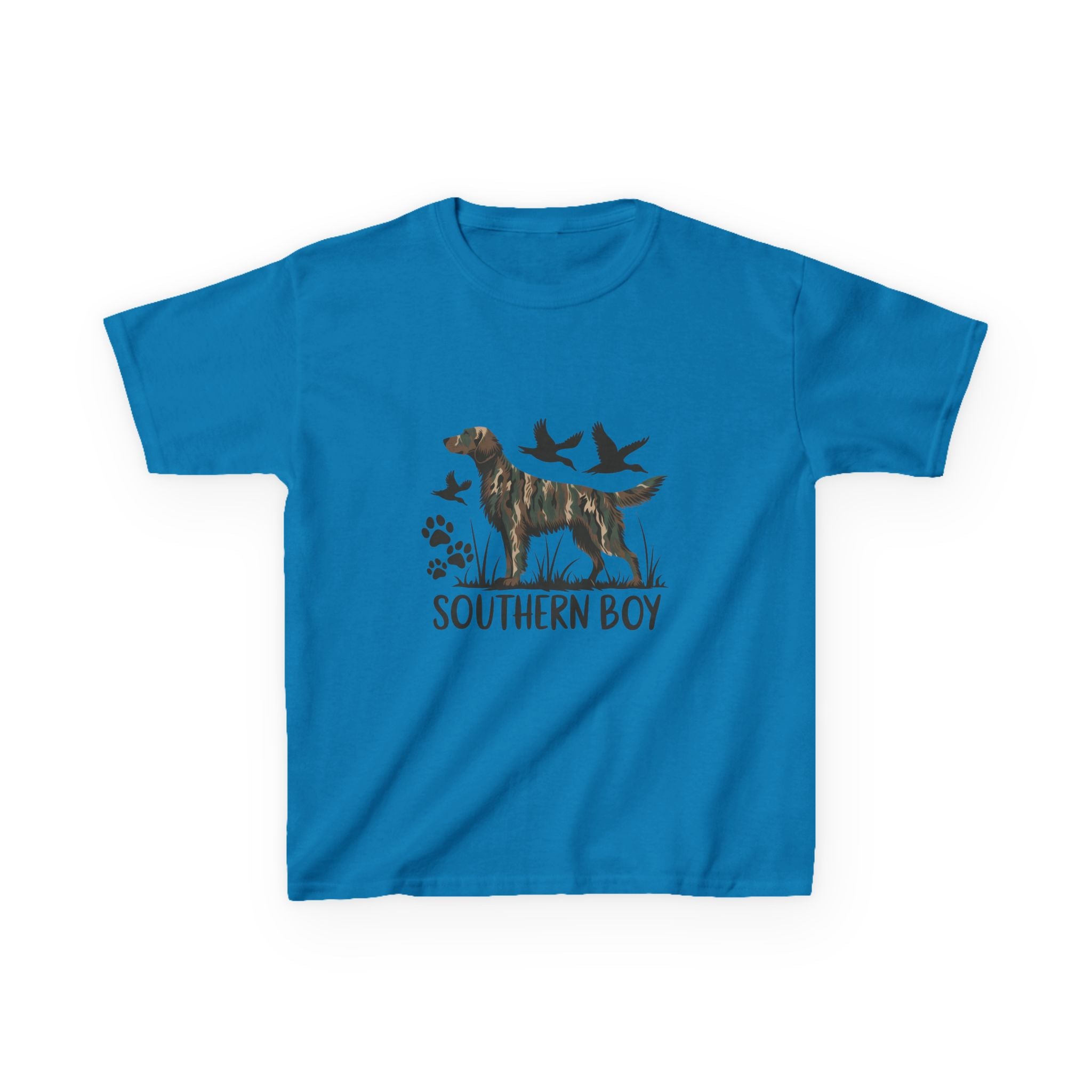 Kids 'Southern Boy' Camo Dog T-Shirt - Outdoor Hunting Puppy Tee