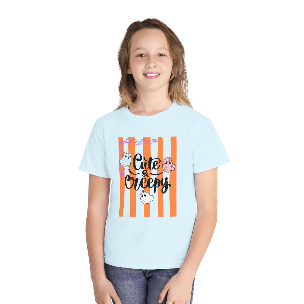 Cute & Creepy Ghosts Youth Tee — Kids Halloween Graphic Shirt
