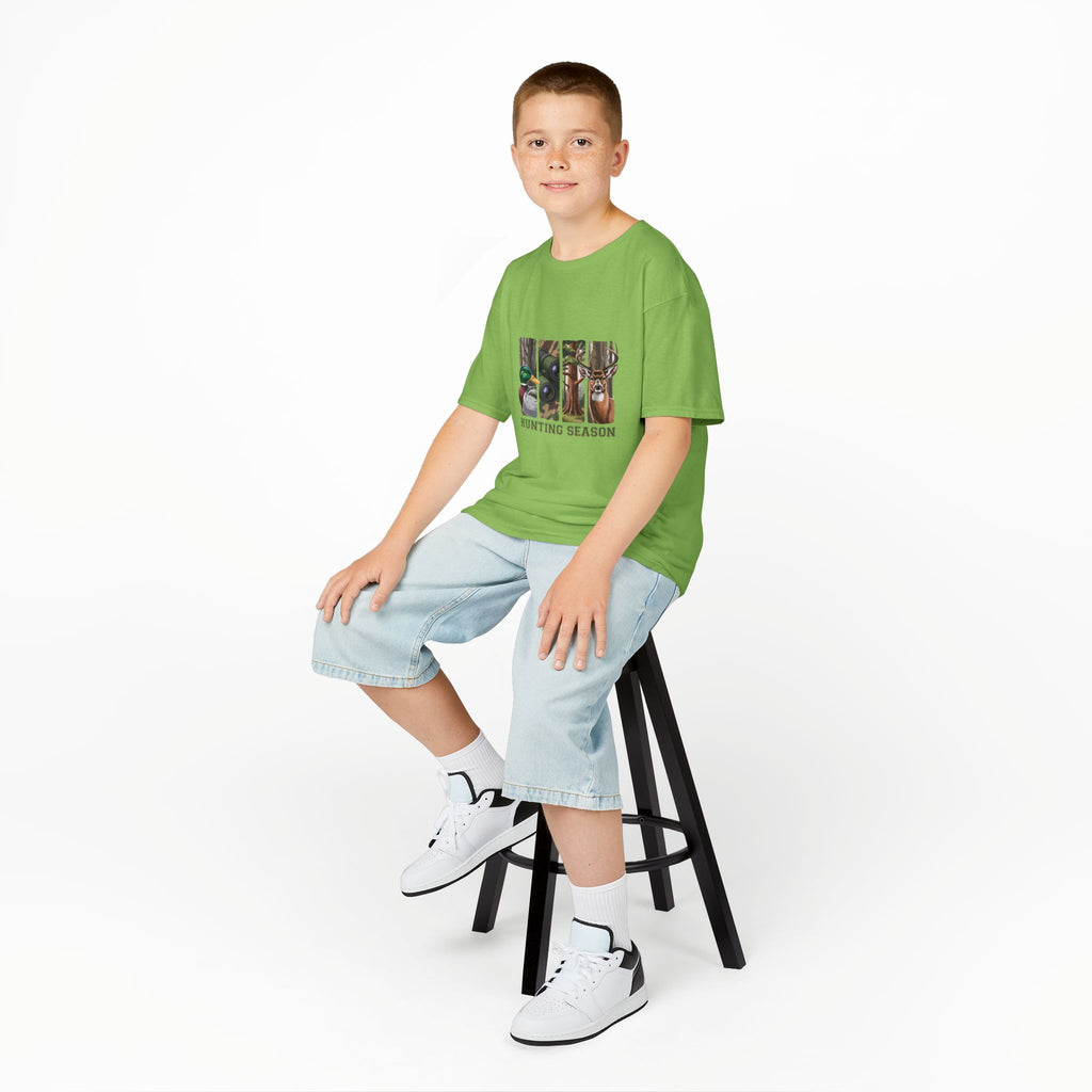 Kids Tee — 'Hunting Season' Duck & Deer Woodland Graphic