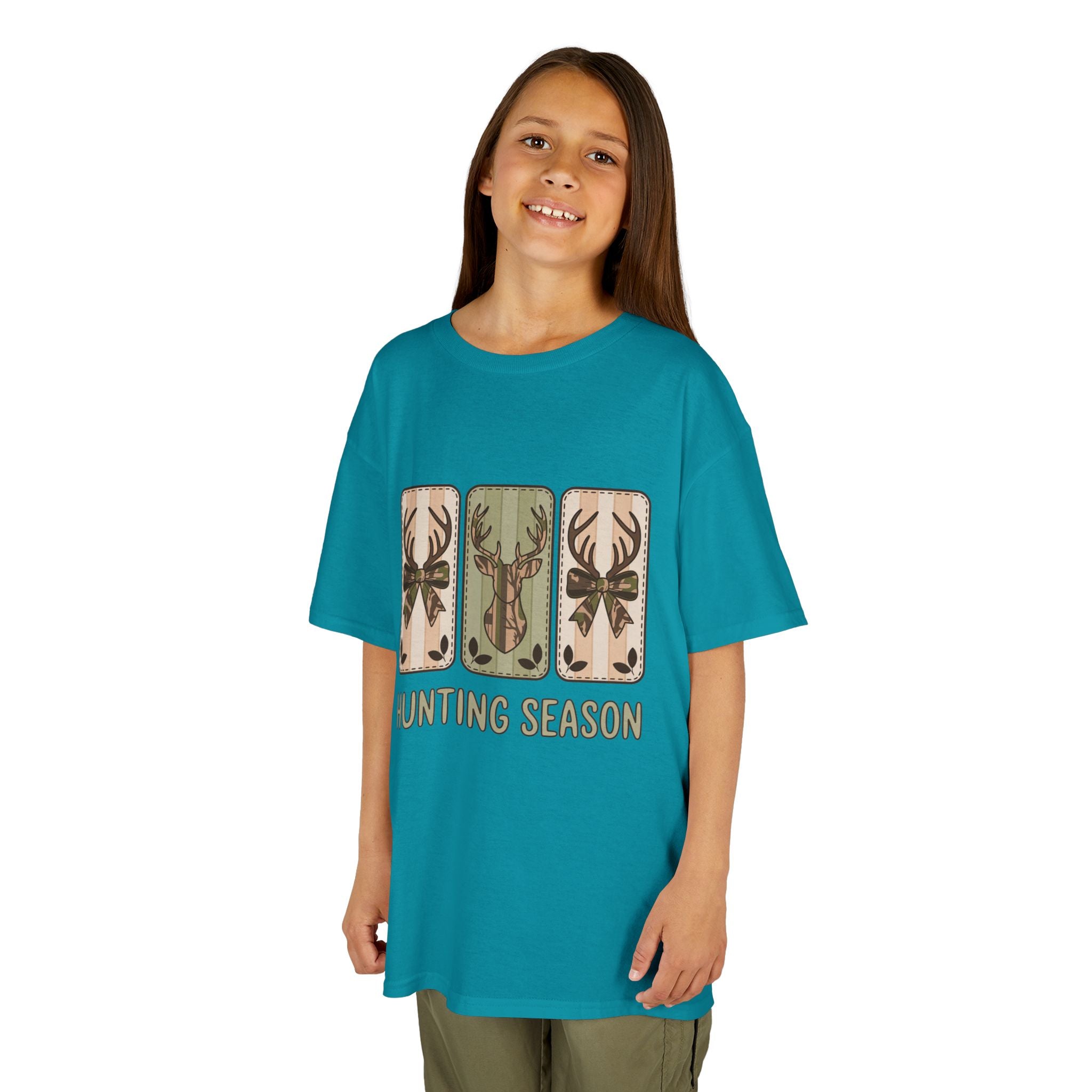 Kids 'Hunting Season' Graphic Tee — Deer Antler Outdoor Shirt