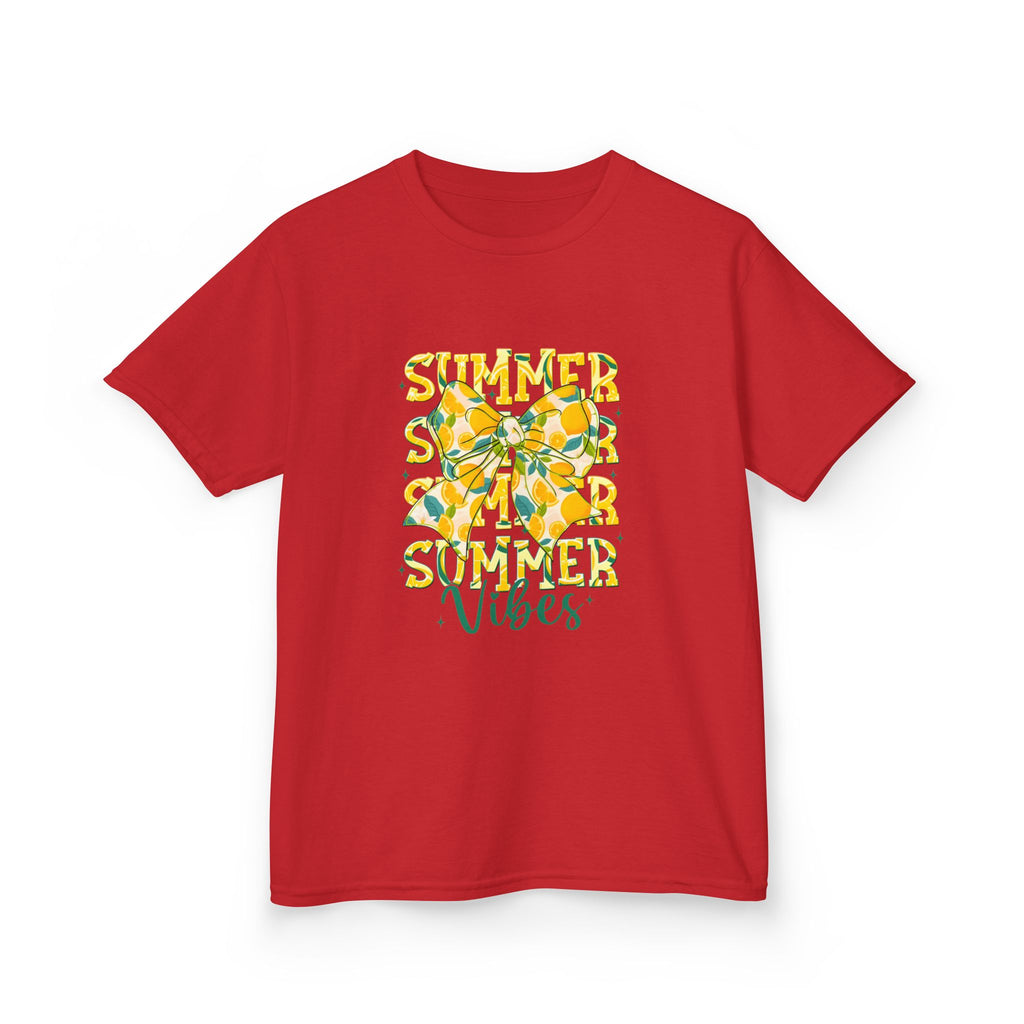 Kids Tee — "Summer Vibes" Lemon Floral Graphic