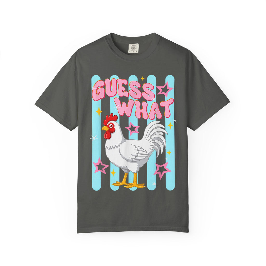 Guess What Rooster T-Shirt — Cute Retro Chicken Graphic Tee