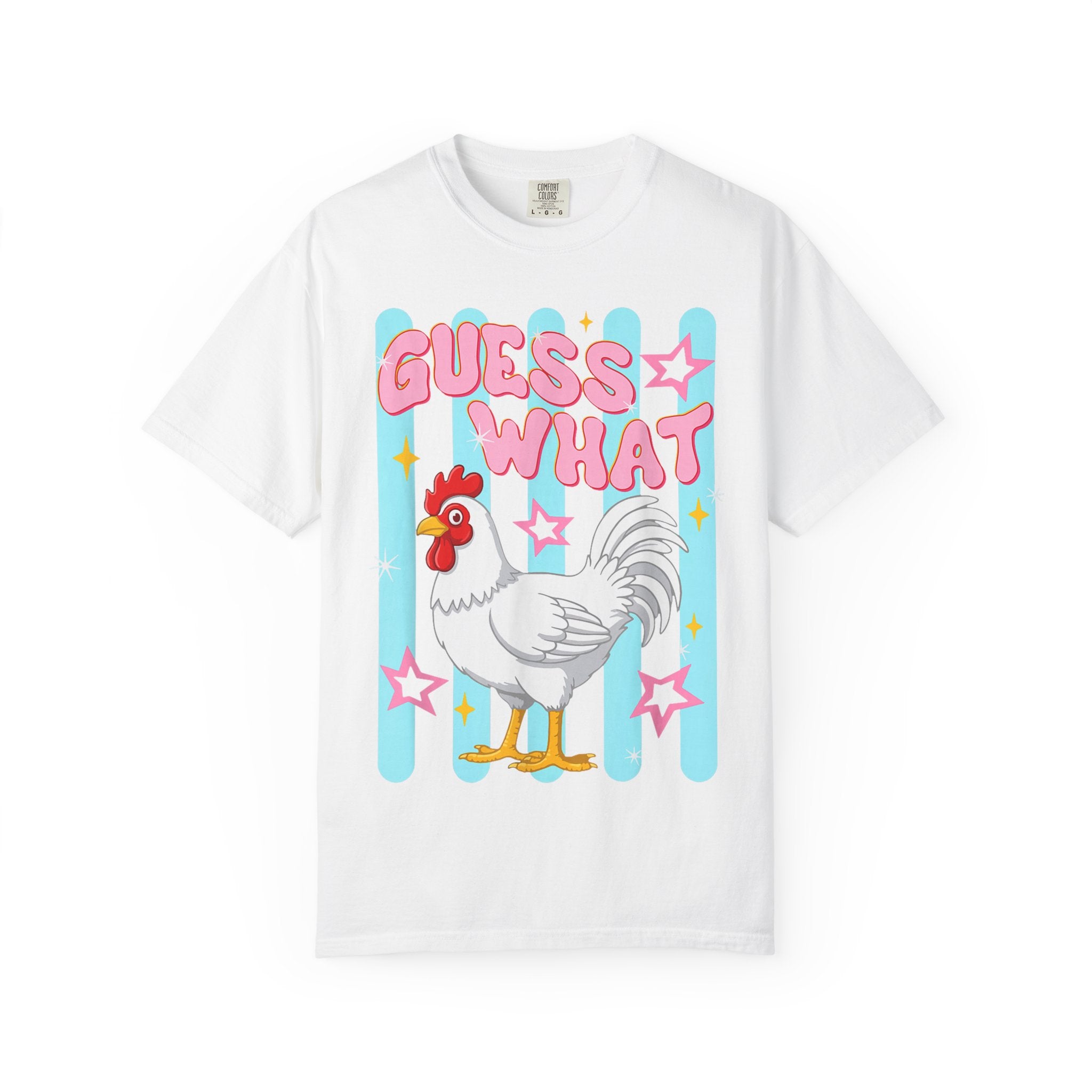 Guess What Rooster T-Shirt — Cute Retro Chicken Graphic Tee