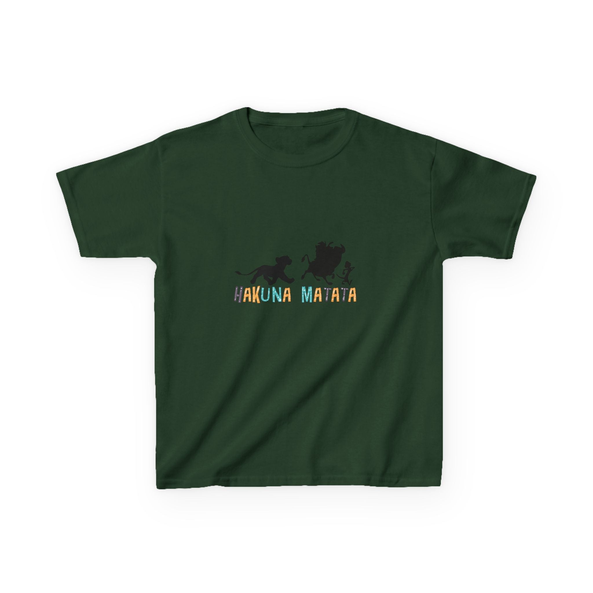 Kids Tee — 'Hakuna Matata' Silhouette Lion King Design