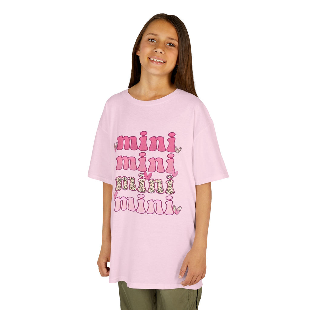 Kids Tee — 'mini' Pink Retro Stack Graphic Shirt