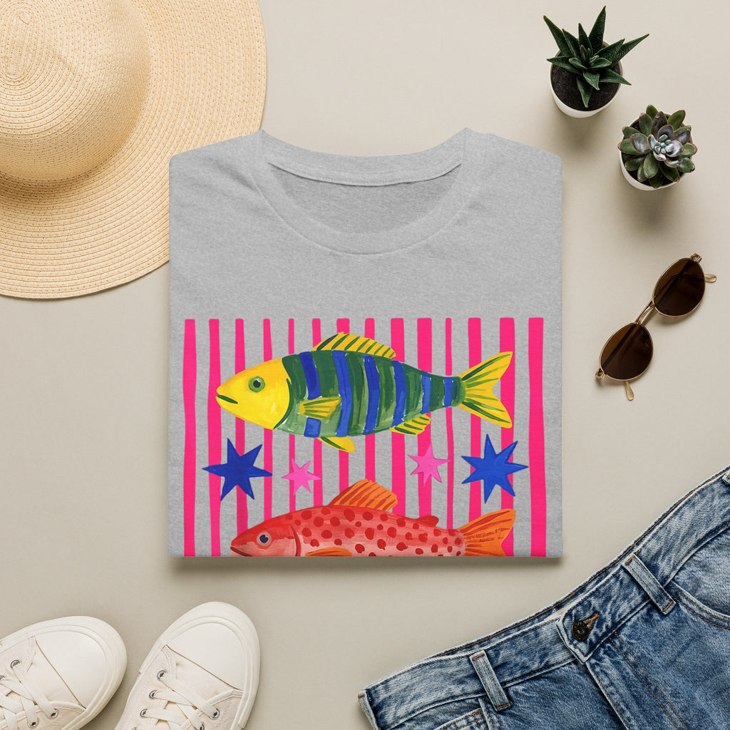 T-Shirt — Colorful Tropical Fish Graphic Tee