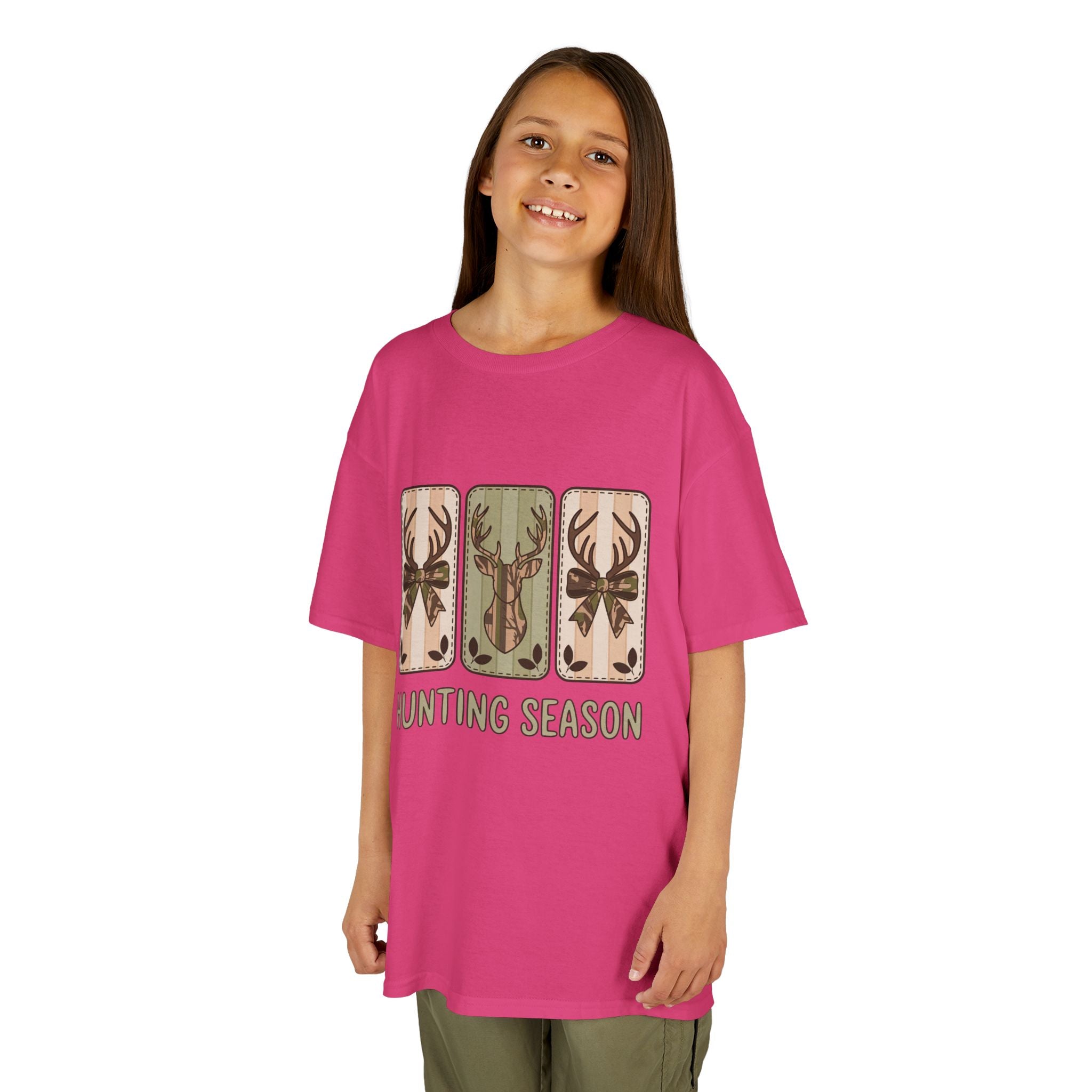 Kids 'Hunting Season' Graphic Tee — Deer Antler Outdoor Shirt
