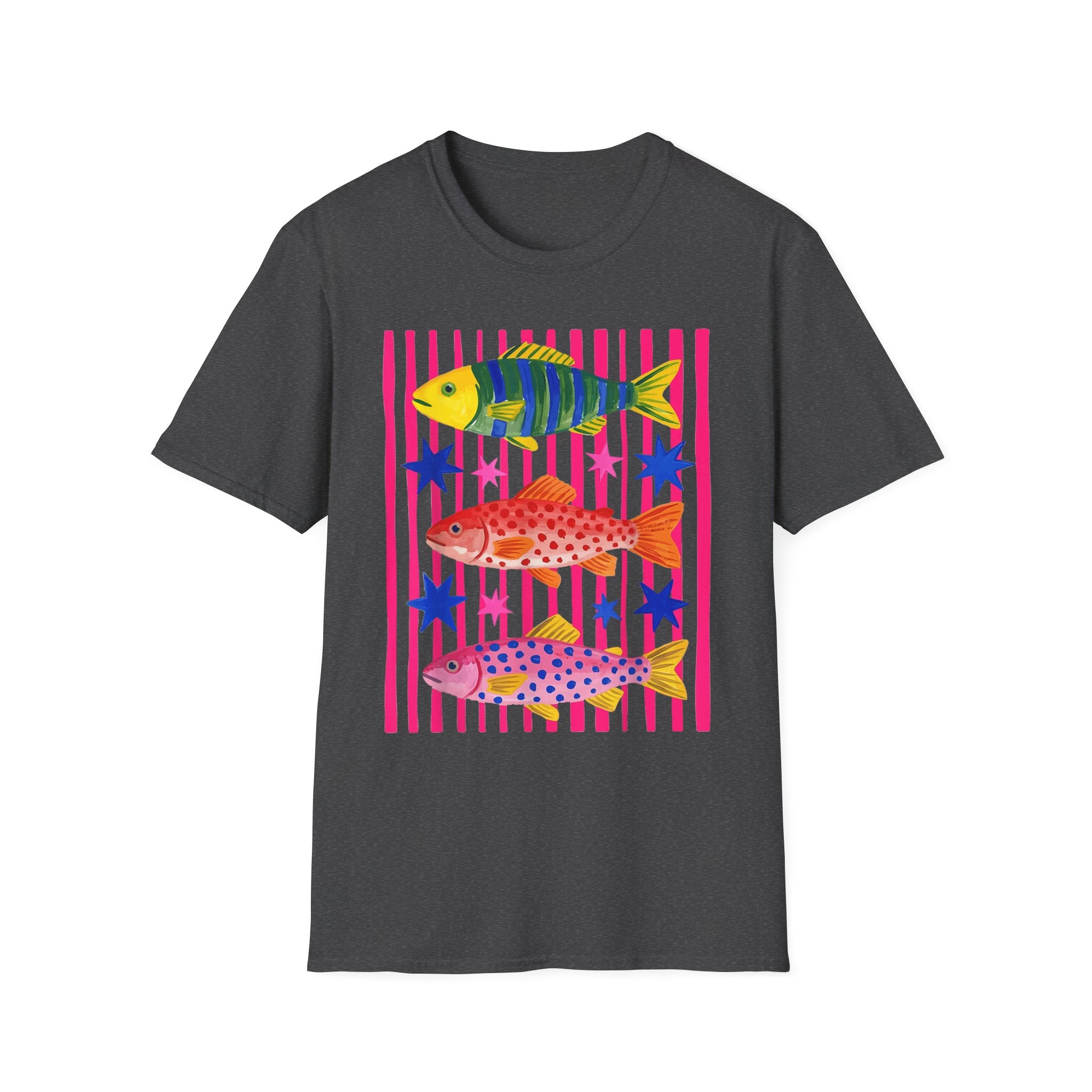 T-Shirt — Colorful Tropical Fish Graphic Tee