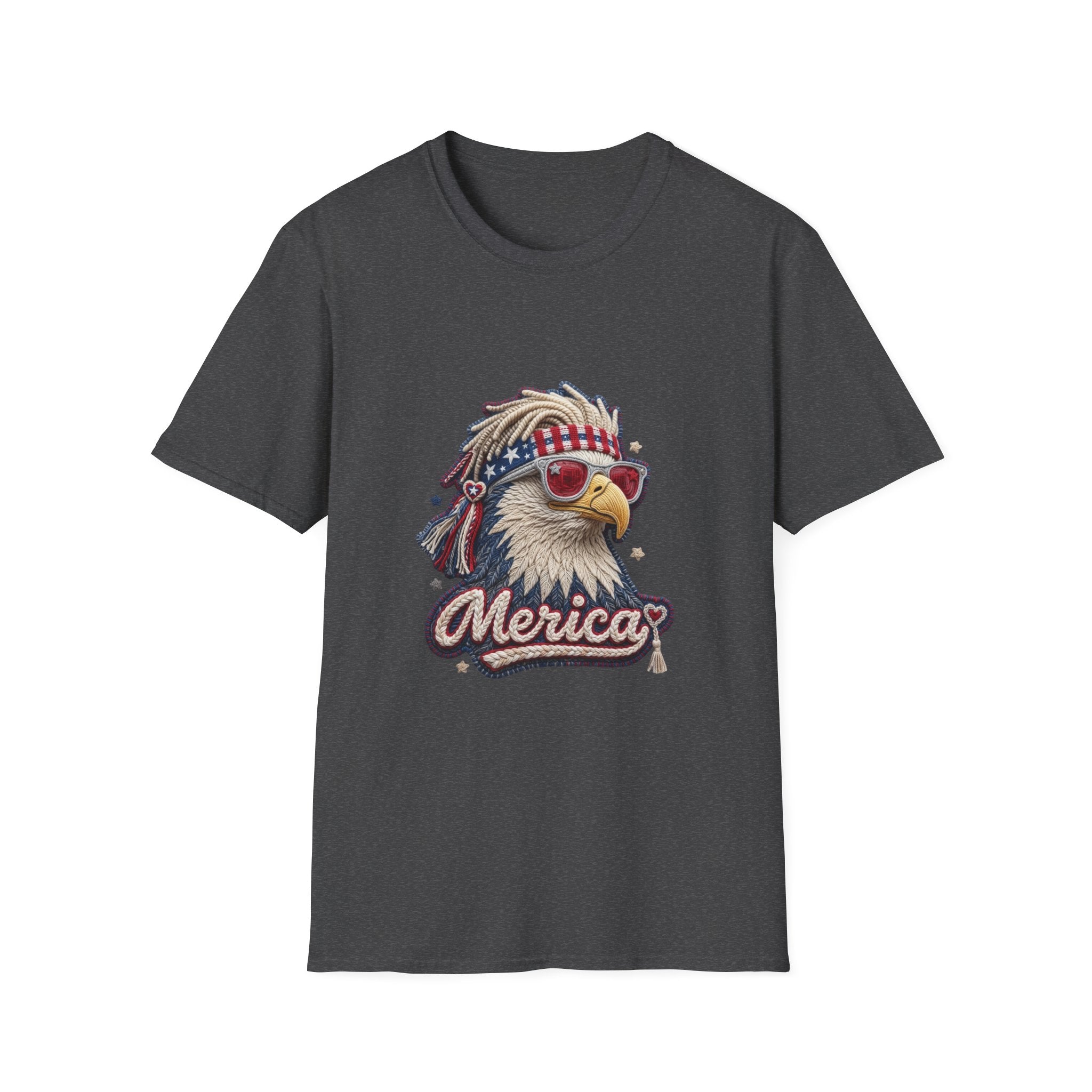 Eagle 'Merica T-Shirt — Patriotic Bald Eagle Sunglasses Tee