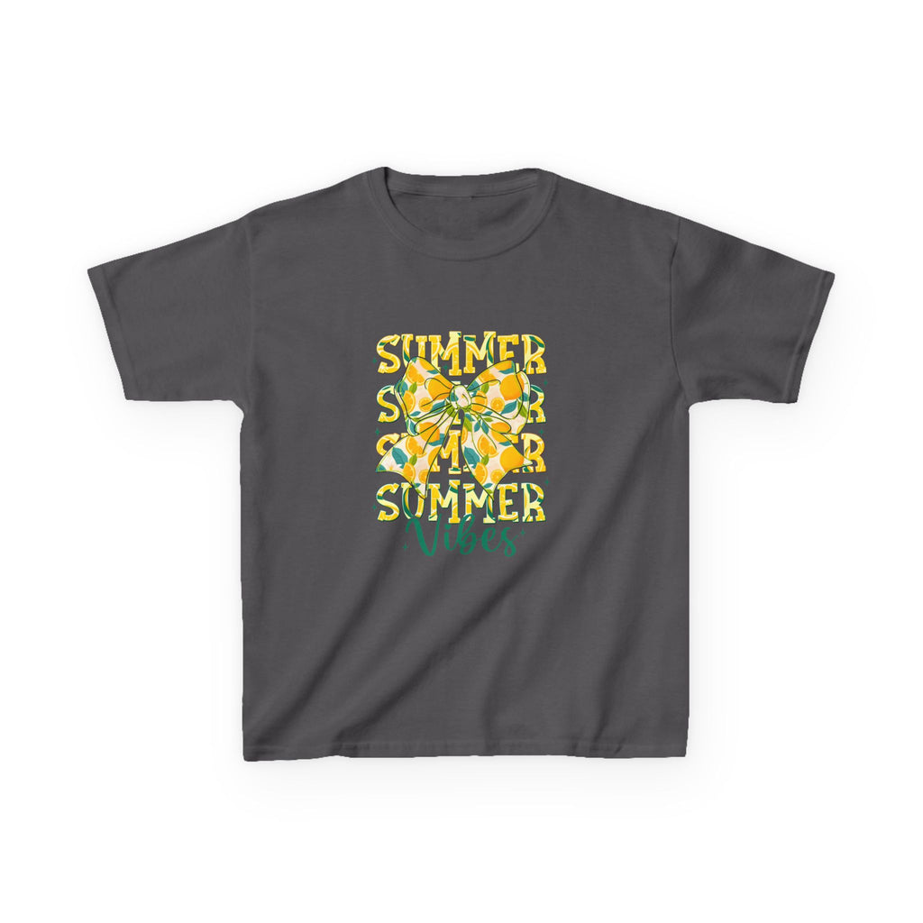 Kids Tee — "Summer Vibes" Lemon Floral Graphic
