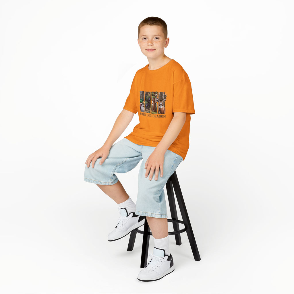 Kids Tee — 'Hunting Season' Duck & Deer Woodland Graphic