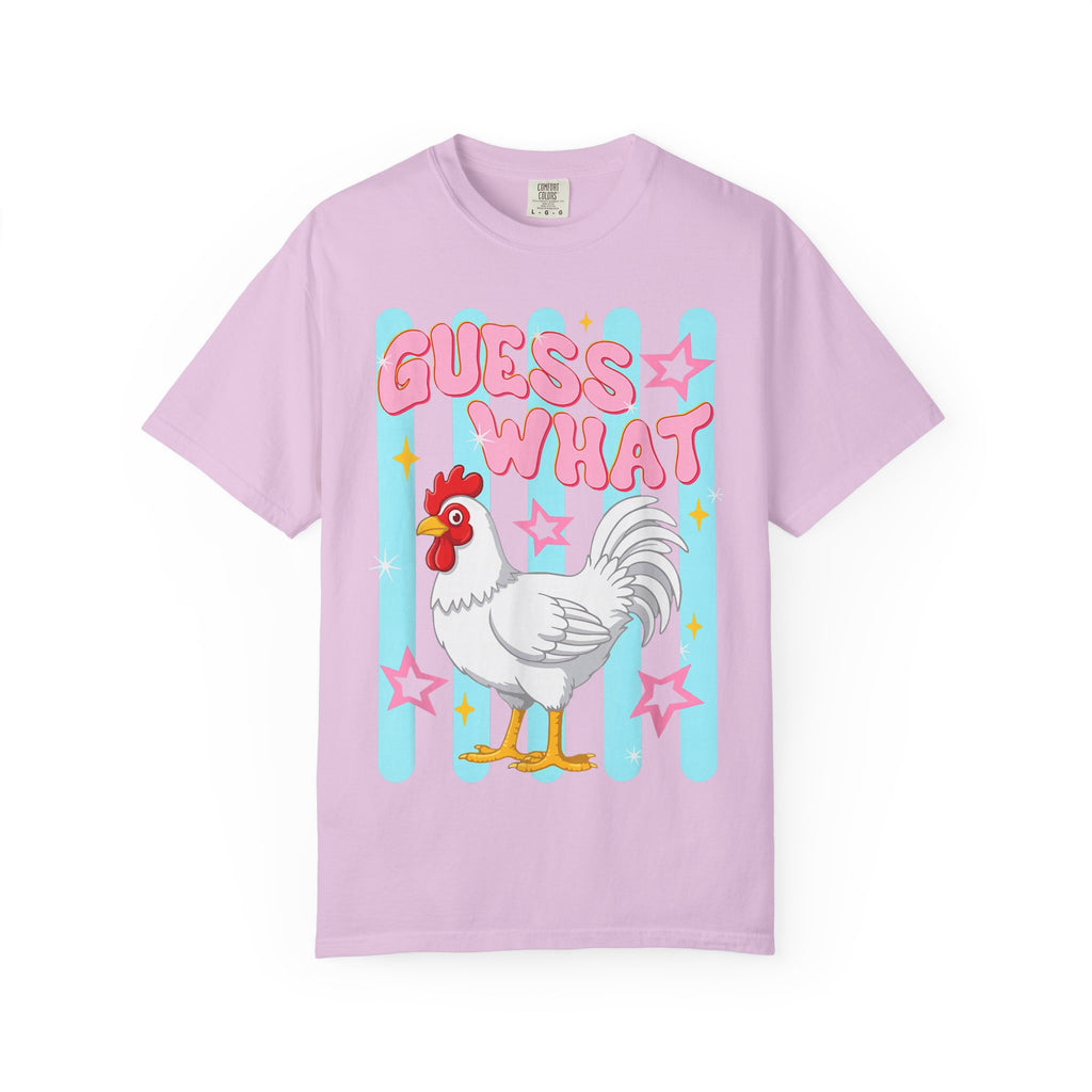 Guess What Rooster T-Shirt — Cute Retro Chicken Graphic Tee
