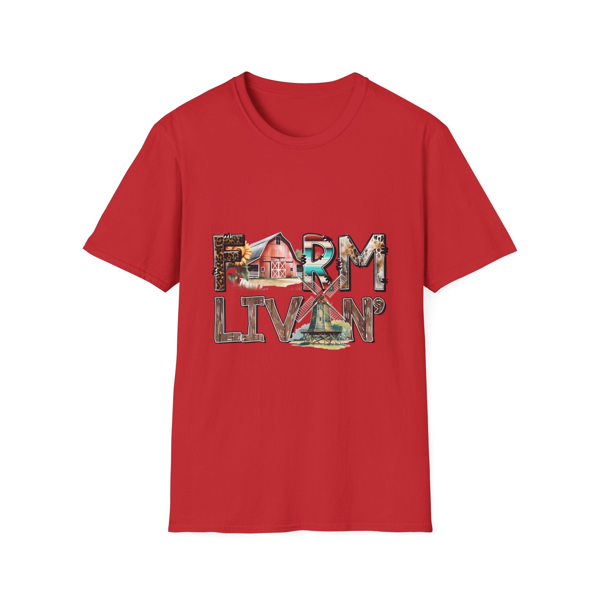 Farm Livin' Graphic T-Shirt — Rustic Barn Country Life Tee