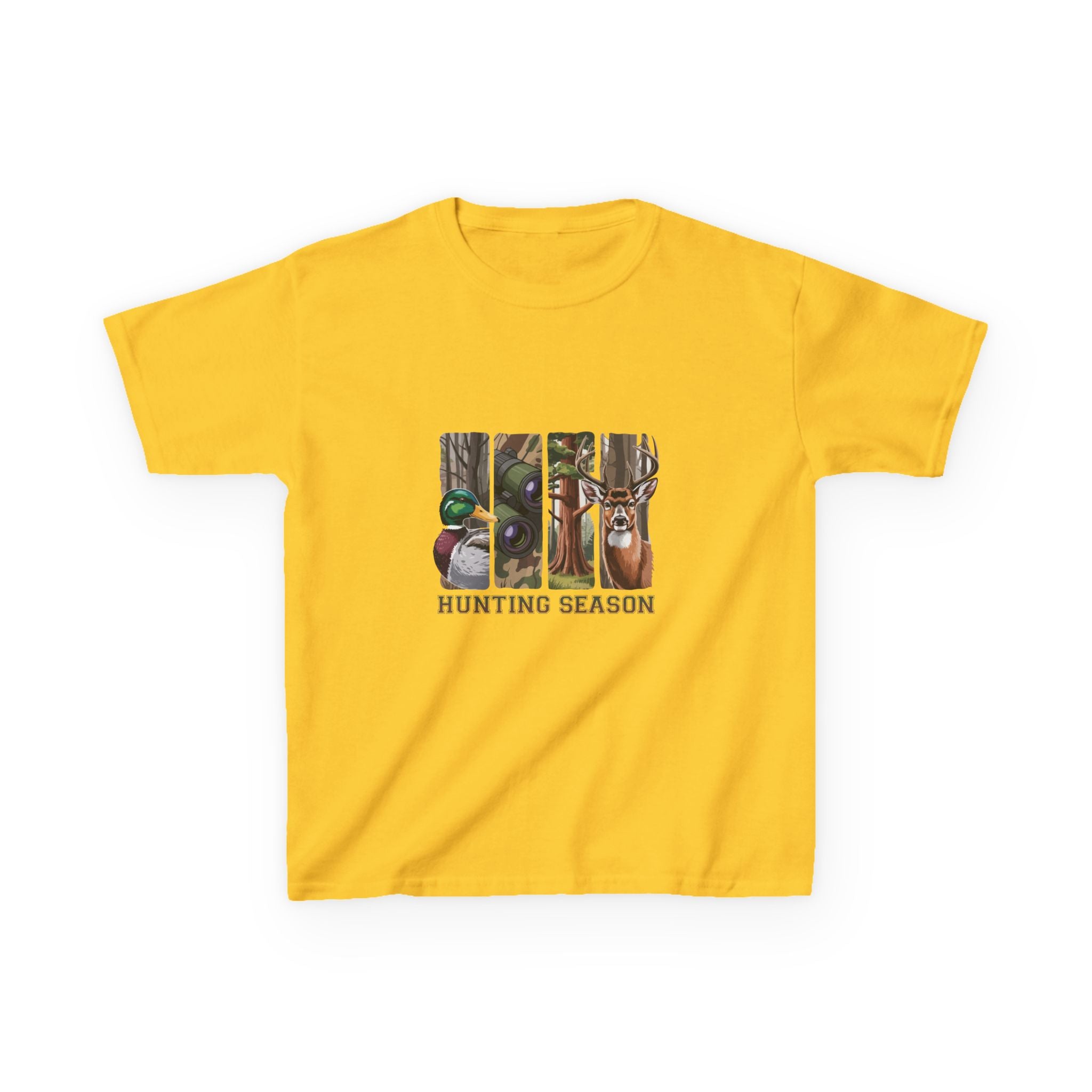 Kids Tee — 'Hunting Season' Duck & Deer Woodland Graphic