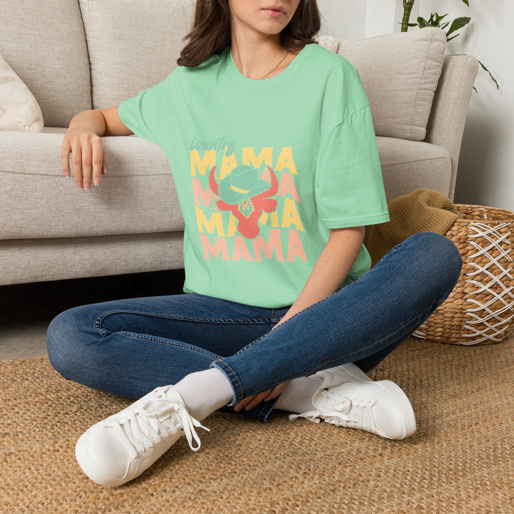 Country Mama T-Shirt — Retro Western Cowgirl Tee