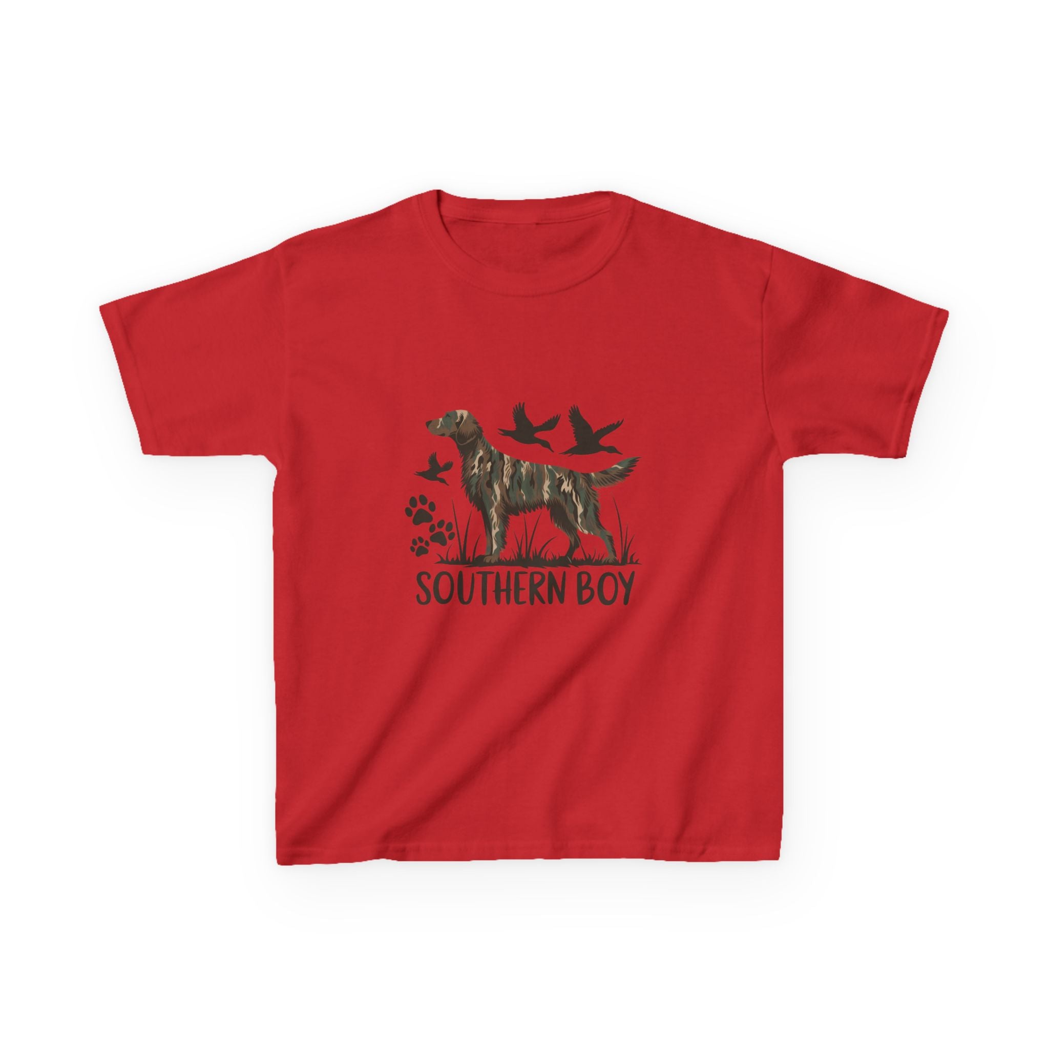 Kids 'Southern Boy' Camo Dog T-Shirt - Outdoor Hunting Puppy Tee
