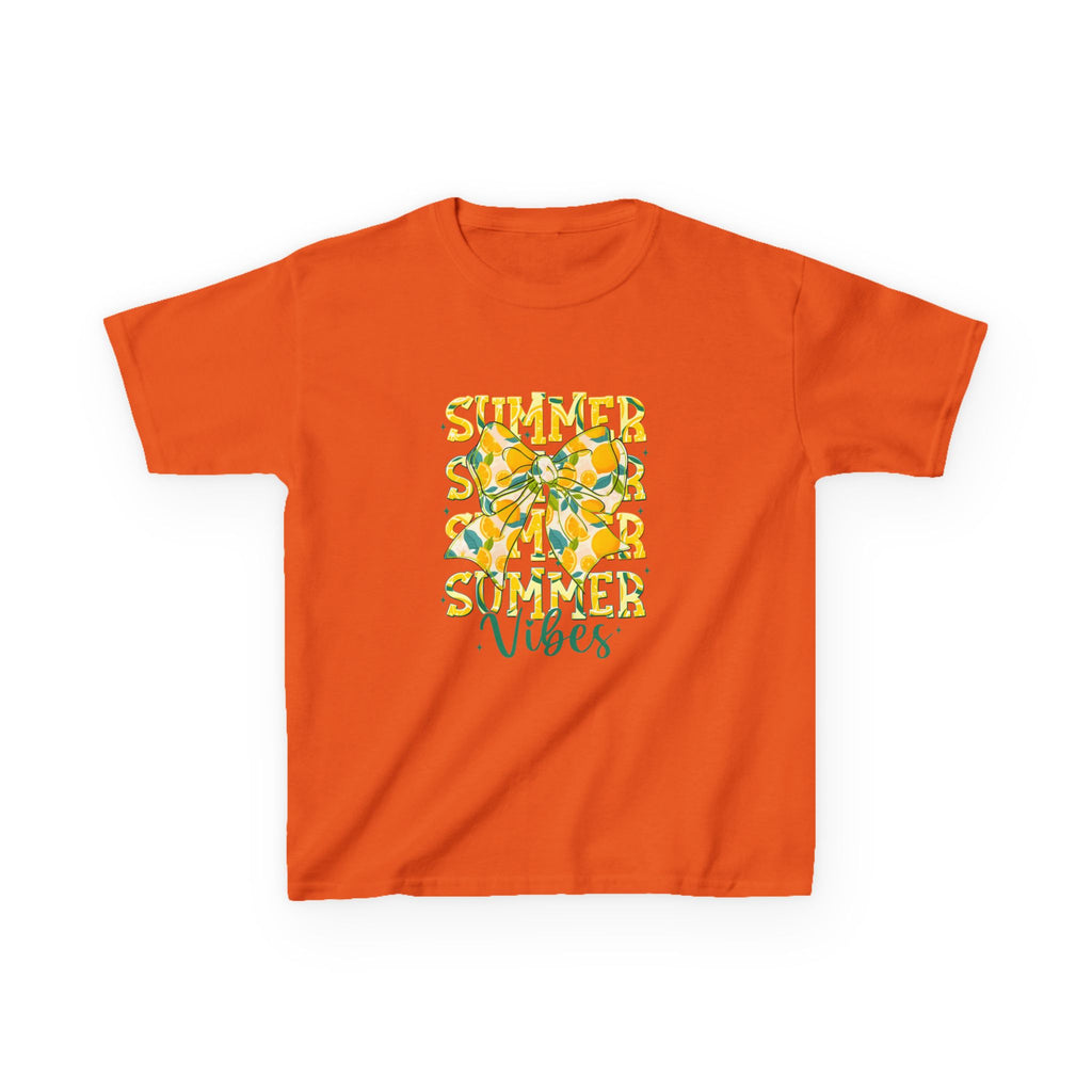 Kids Tee — "Summer Vibes" Lemon Floral Graphic