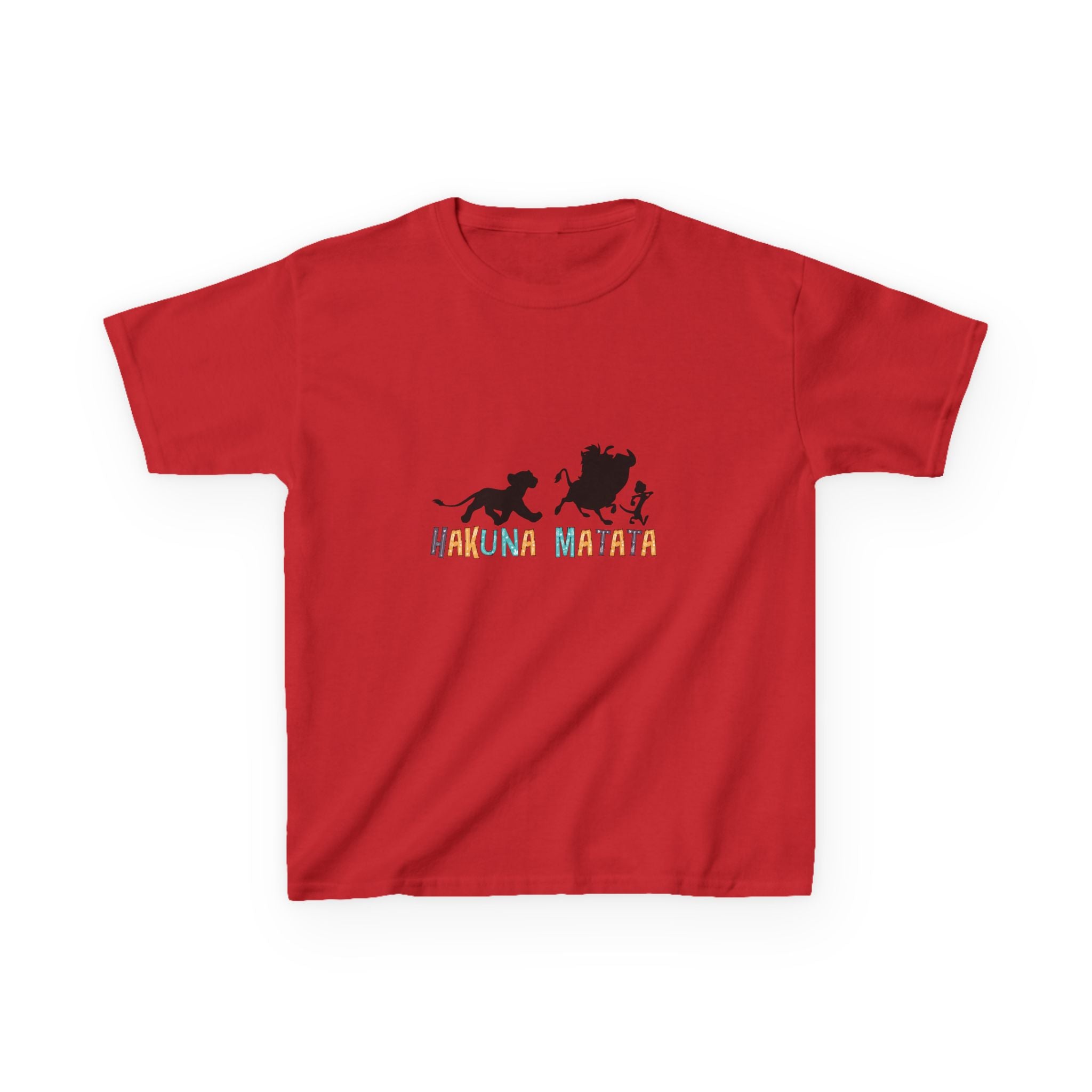 Kids Tee — 'Hakuna Matata' Silhouette Lion King Design