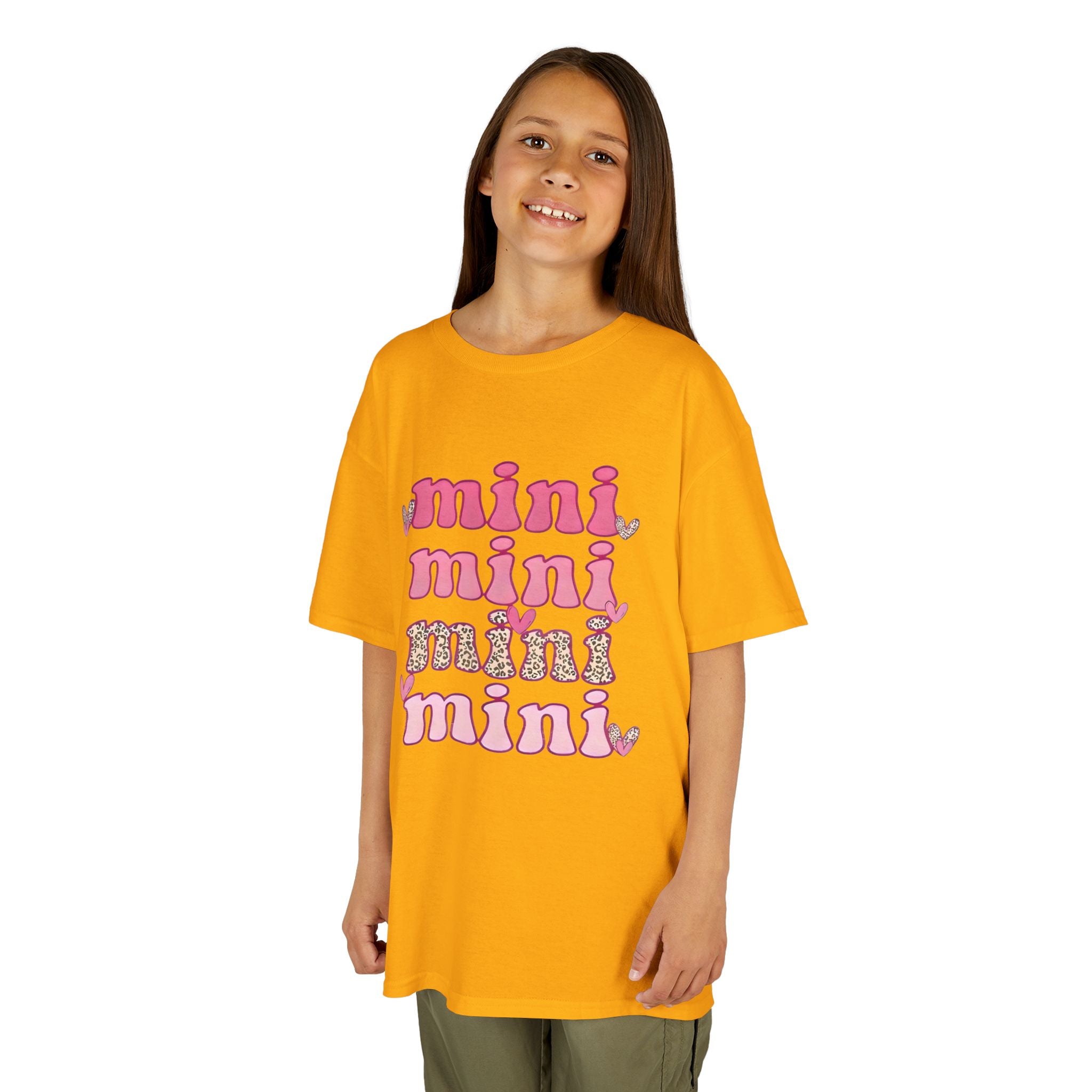 Kids Tee — 'mini' Pink Retro Stack Graphic Shirt