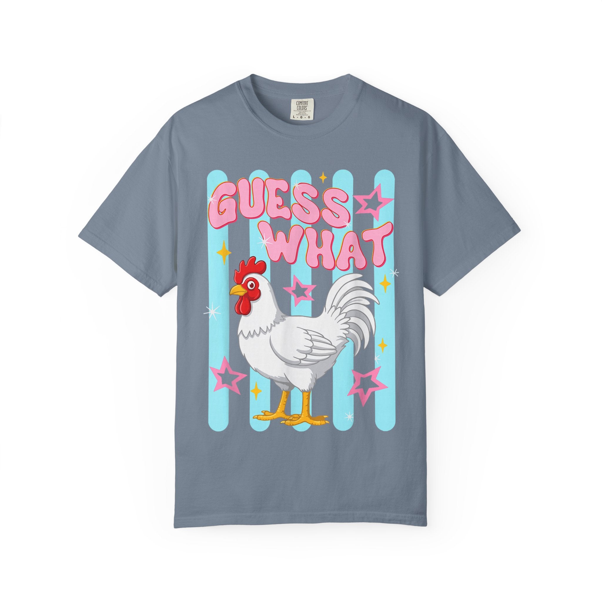 Guess What Rooster T-Shirt — Cute Retro Chicken Graphic Tee