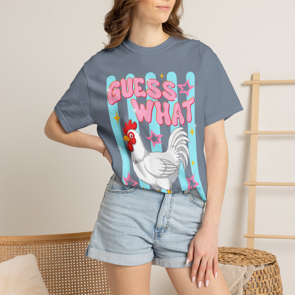 Guess What Rooster T-Shirt — Cute Retro Chicken Graphic Tee