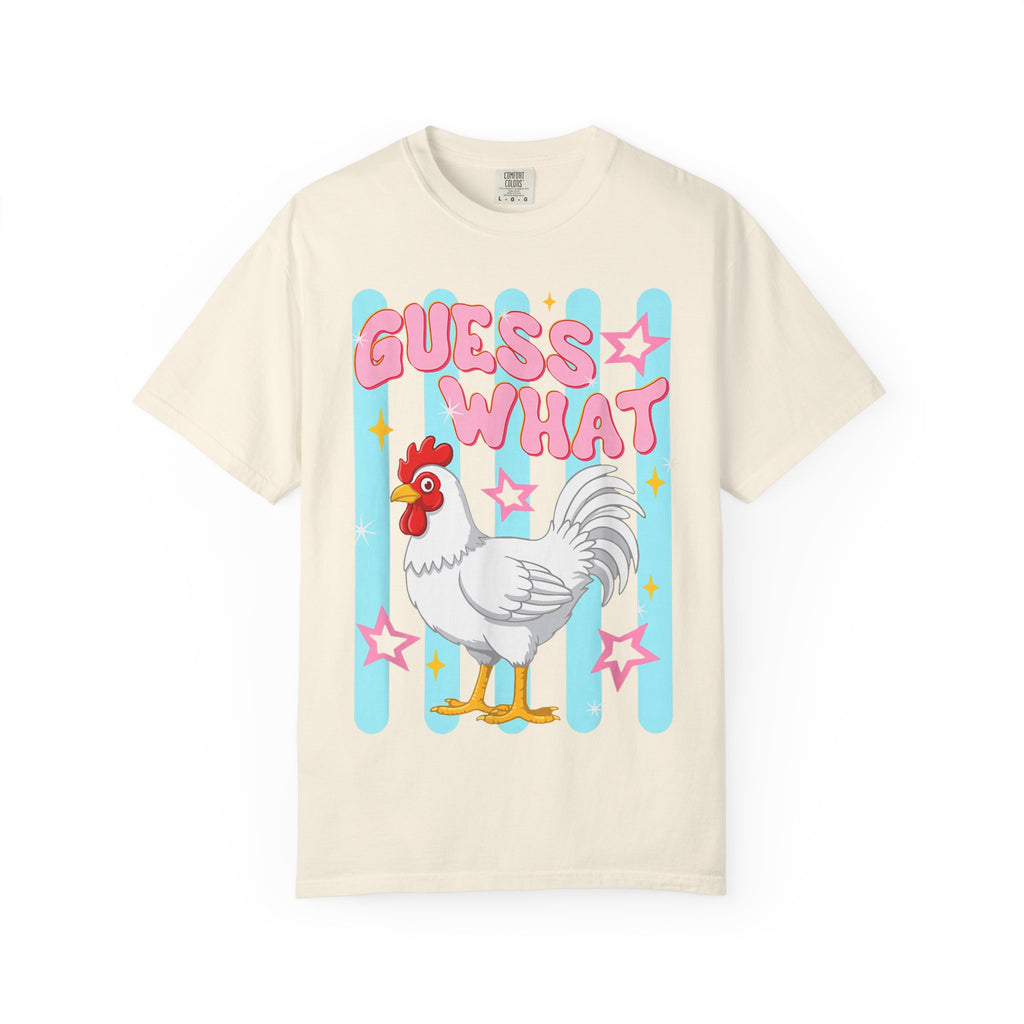Guess What Rooster T-Shirt — Cute Retro Chicken Graphic Tee