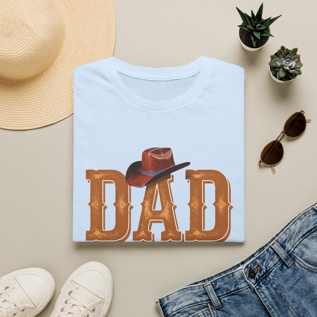 Dad Cowboy T-Shirt — "DAD" with Hat & "The Man The Myth The Legend" Design