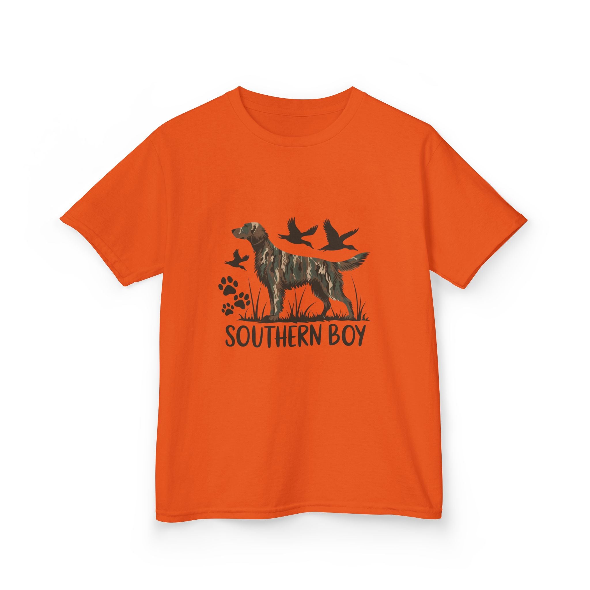 Kids 'Southern Boy' Camo Dog T-Shirt - Outdoor Hunting Puppy Tee