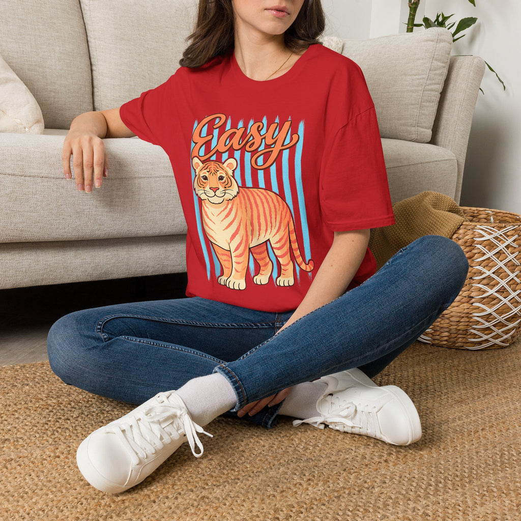 Easy Tiger T-Shirt — Retro Stripe Graphic Tee