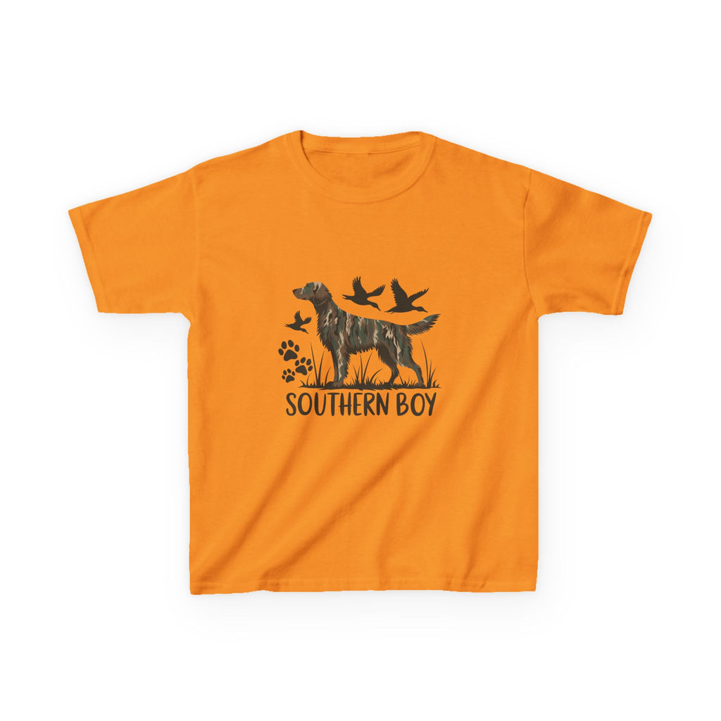 Kids 'Southern Boy' Camo Dog T-Shirt - Outdoor Hunting Puppy Tee