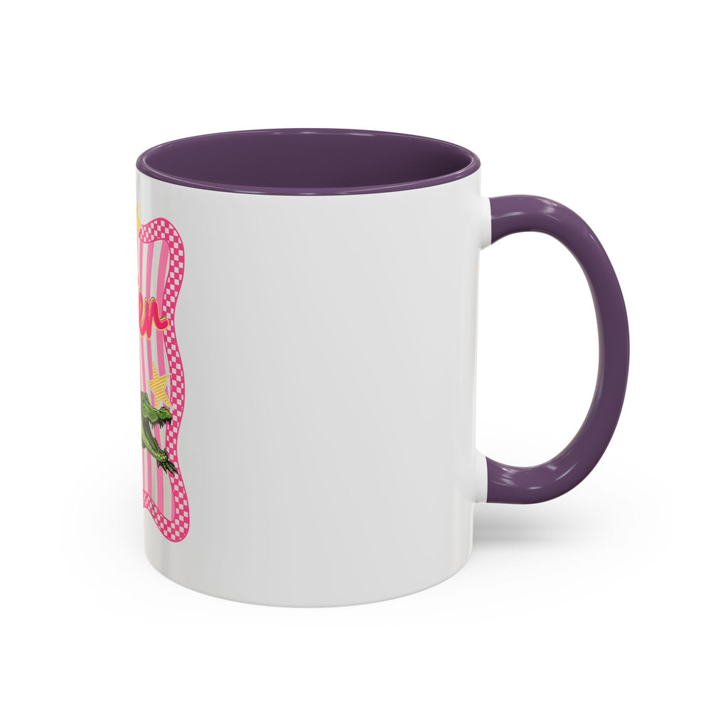 Coffee Mug - 'Later' Retro Pink Gator Accent Mug (11/15oz)