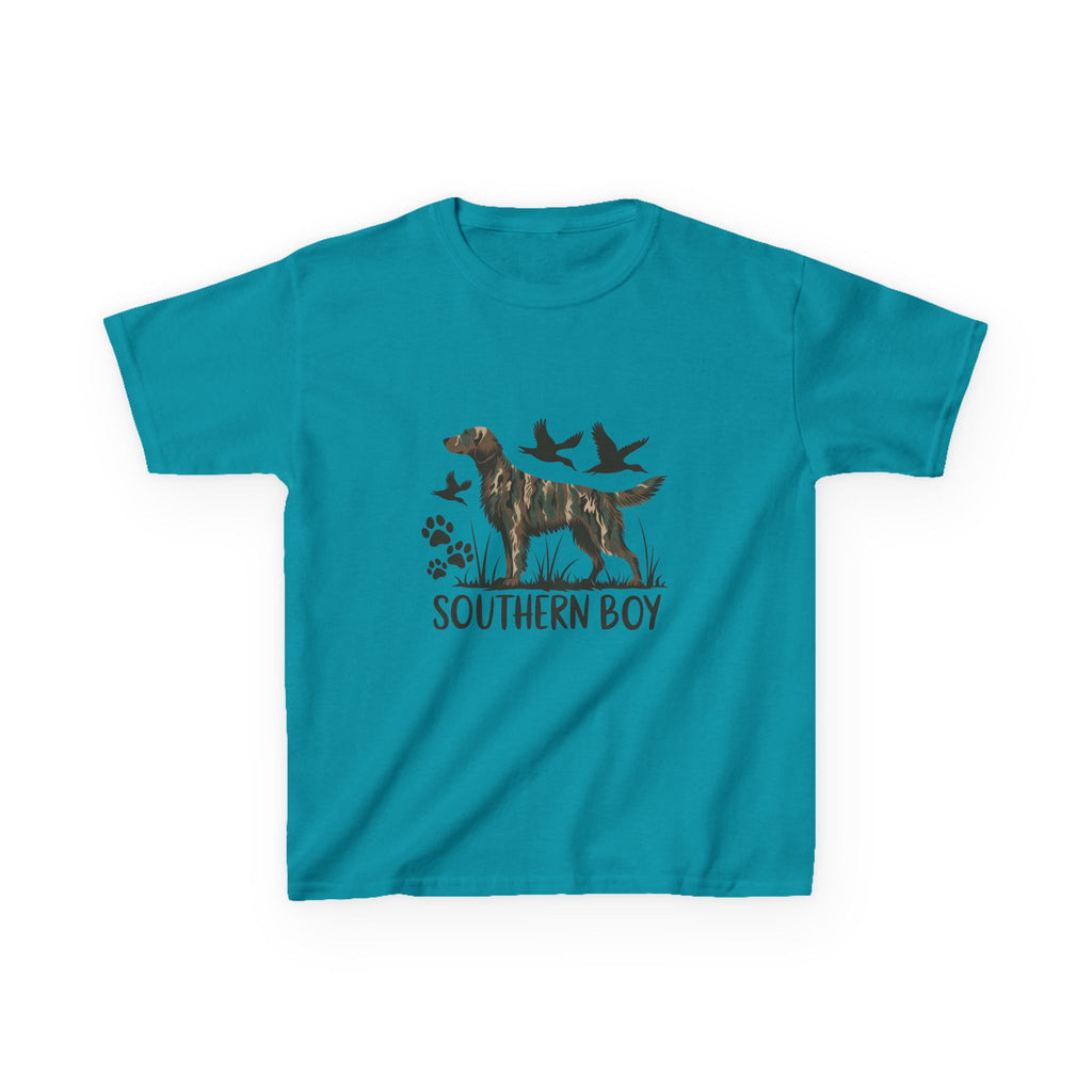 Kids 'Southern Boy' Camo Dog T-Shirt - Outdoor Hunting Puppy Tee