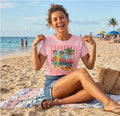 Hello Summer Flamingo Beach T-Shirt