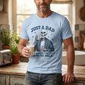 Just a Dad T-Shirt — 'Just a Dad Who Always Came Back With the Milk' Skeleton Vintage Tee