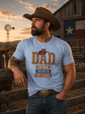 Dad Cowboy T-Shirt — "DAD" with Hat & "The Man The Myth The Legend" Design