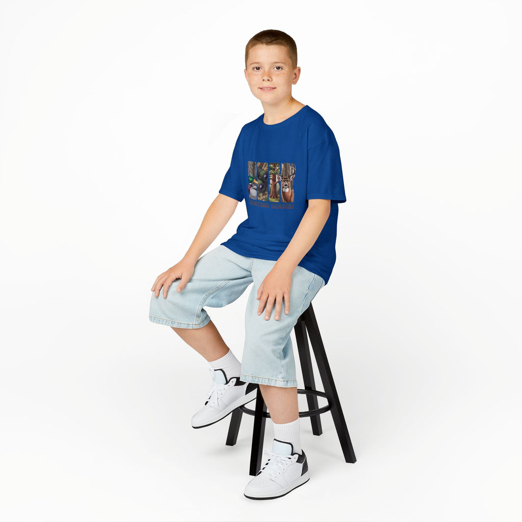 Kids Tee — 'Hunting Season' Duck & Deer Woodland Graphic