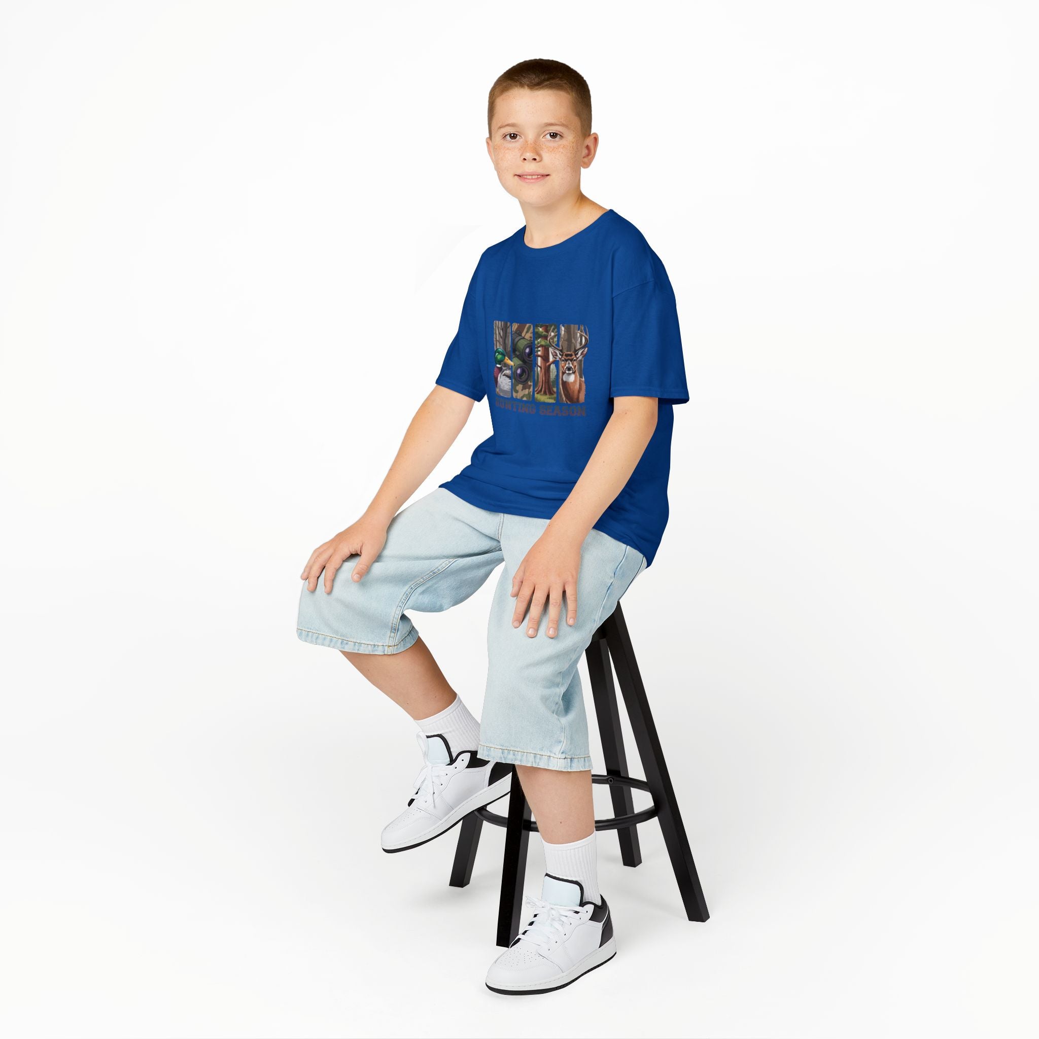 Kids Tee — 'Hunting Season' Duck & Deer Woodland Graphic
