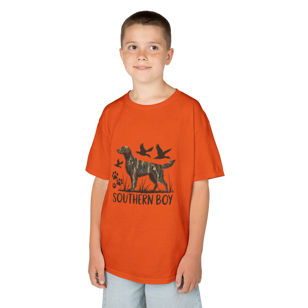 Kids 'Southern Boy' Camo Dog T-Shirt - Outdoor Hunting Puppy Tee