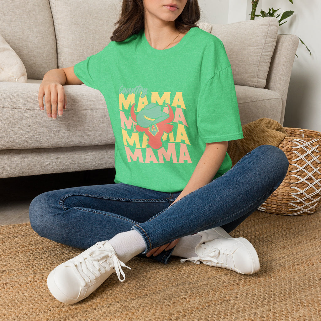 Country Mama T-Shirt — Retro Western Cowgirl Tee