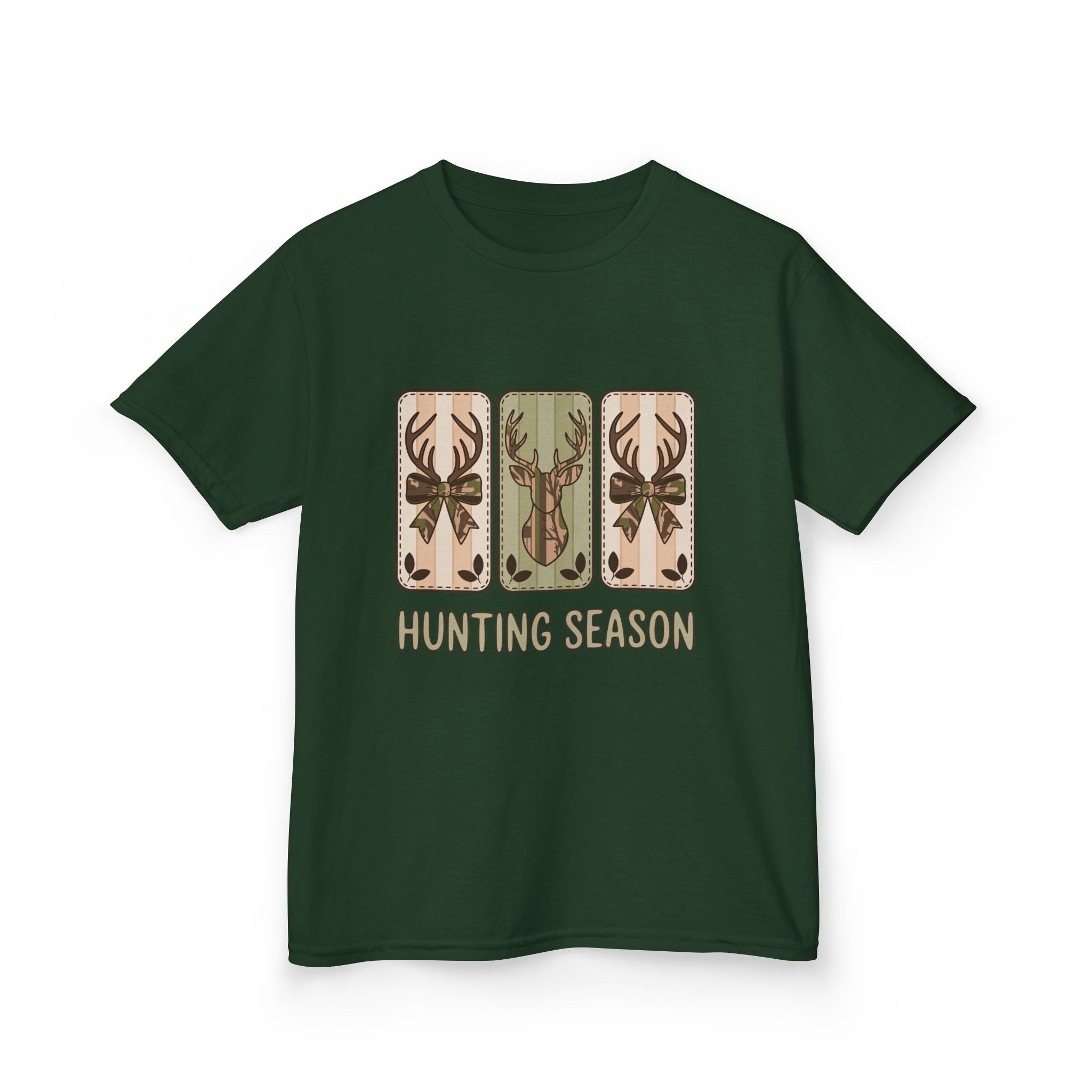 Kids 'Hunting Season' Graphic Tee — Deer Antler Outdoor Shirt
