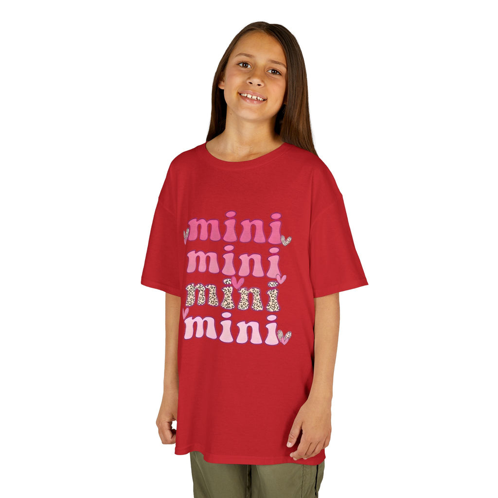 Kids Tee — 'mini' Pink Retro Stack Graphic Shirt