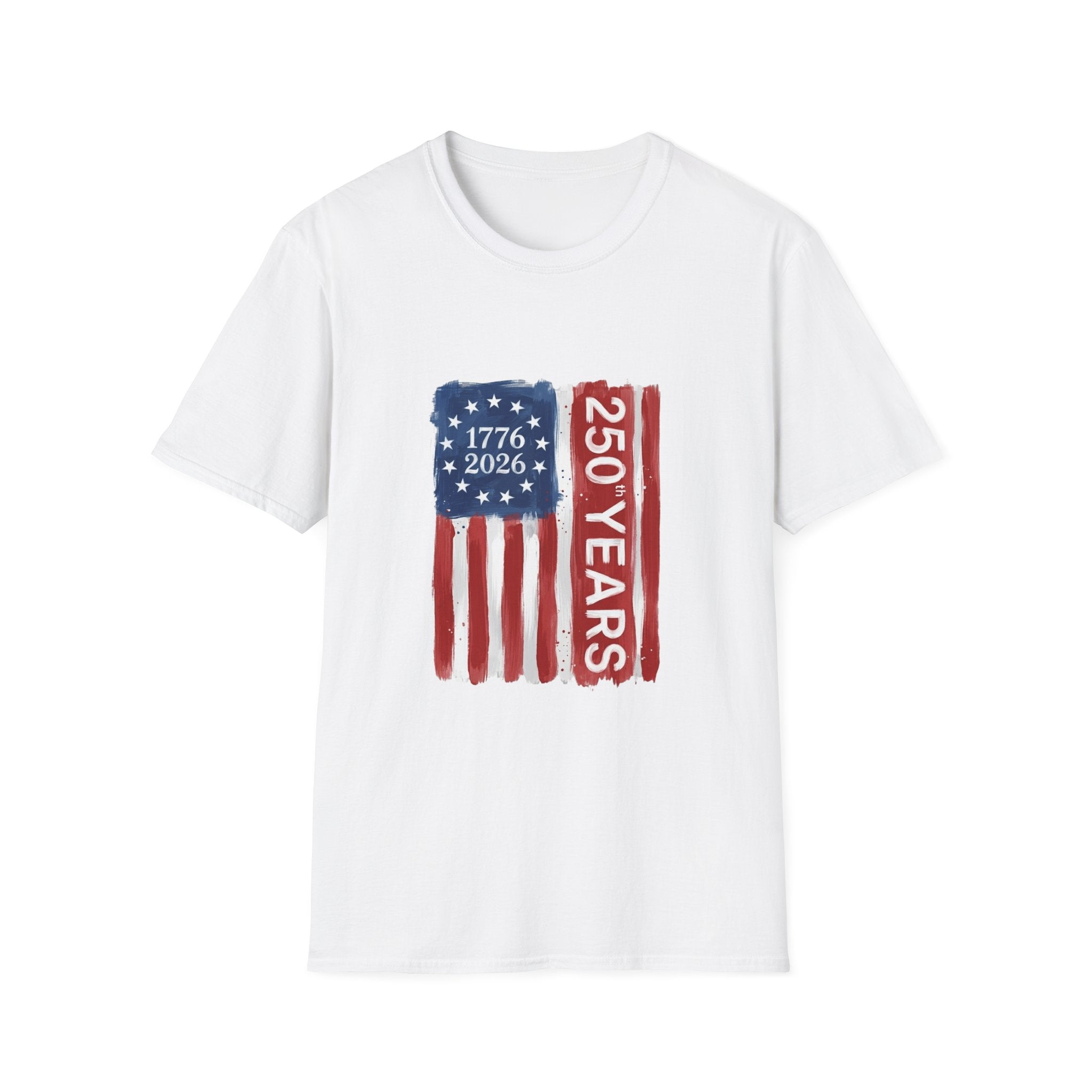 250 Years Flag T‑Shirt — 1776–2026 American Bicentennial Patriotic Tee