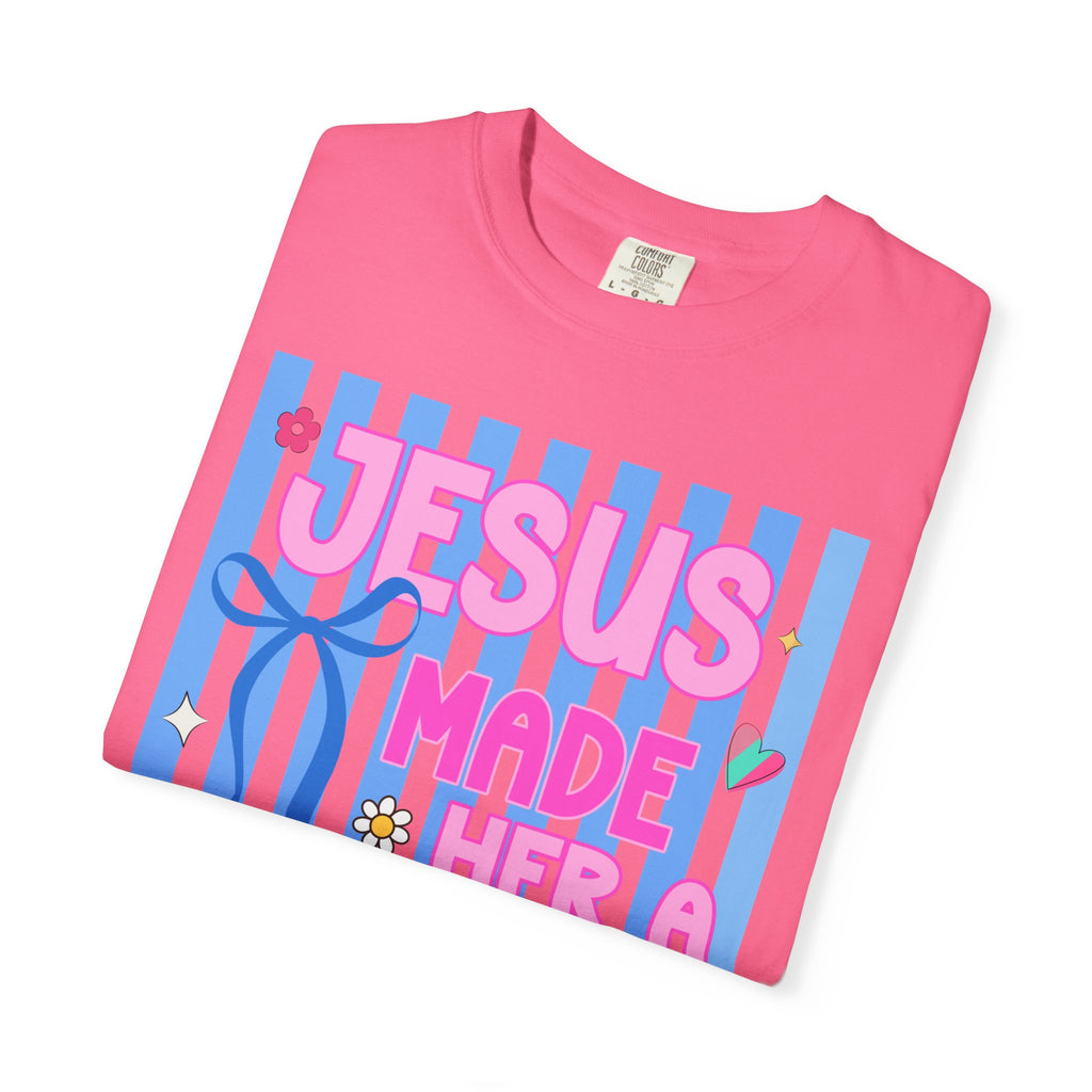 Jesus Made Her a Mama T-Shirt Jesus Made Her A Mama Shirt, Christian Mom Shirt, Faith Based Mama Tee, Religious Mother Shirt, Christian Women Graphic Tee, Cool Moms Tee