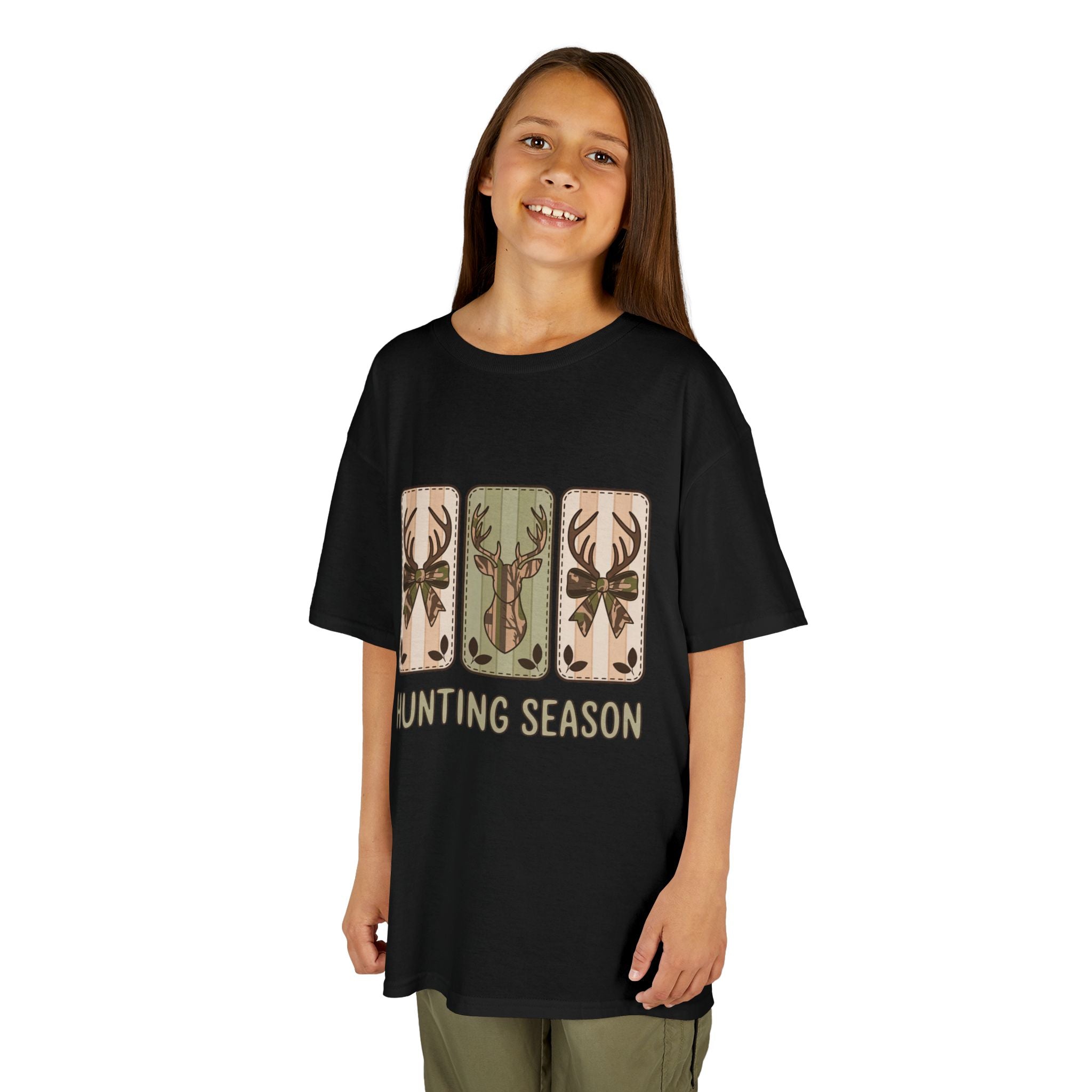 Kids 'Hunting Season' Graphic Tee — Deer Antler Outdoor Shirt