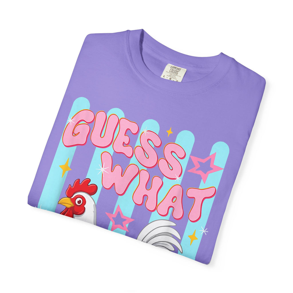 Guess What Rooster T-Shirt — Cute Retro Chicken Graphic Tee