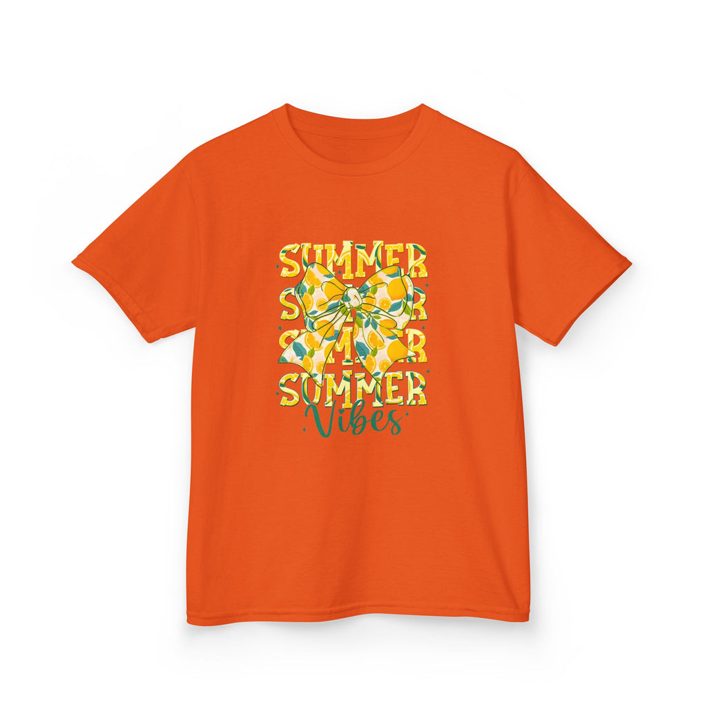 Kids Tee — "Summer Vibes" Lemon Floral Graphic